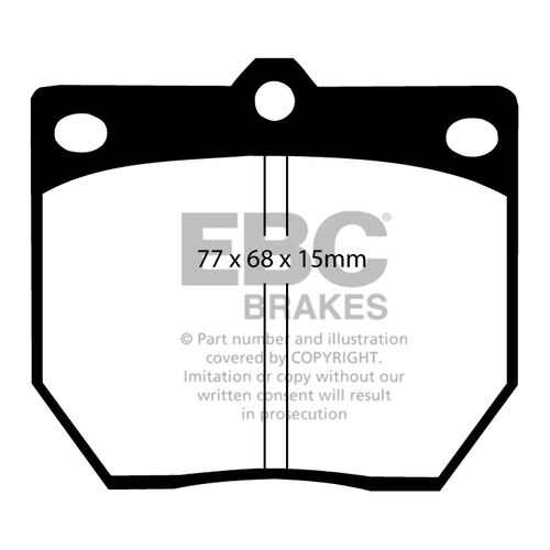EBC Ultimax передние тормозные колодки DP273 EBC Ultimax передние тормозные колодки DP273