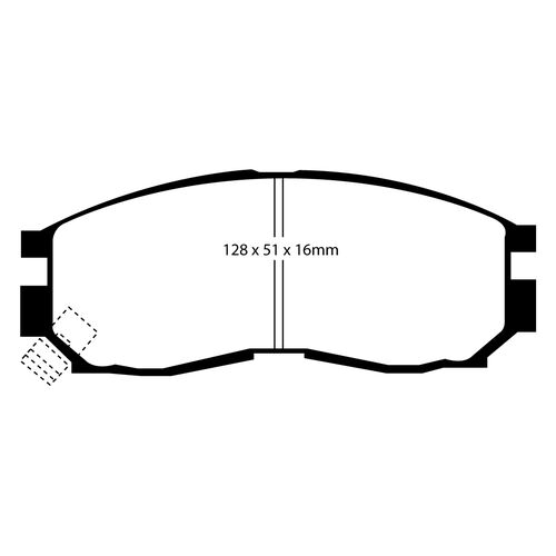 EBC Greenstuff передние тормозные колодки DP2830 EBC Greenstuff передние тормозные колодки DP2830