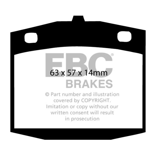 EBC Ultimax передние тормозные колодки DP286