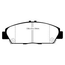 EBC Yellowstuff передние тормозные колодки для Honda Prelude 2.0L (BB)/Accord 5/Rover 600 (под 260мм диск)