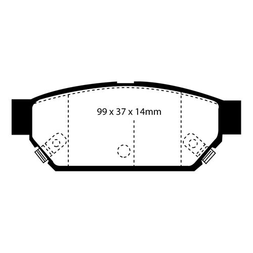 EBC Greenstuff задние колодки DP2986 EBC Greenstuff задние колодки DP2986