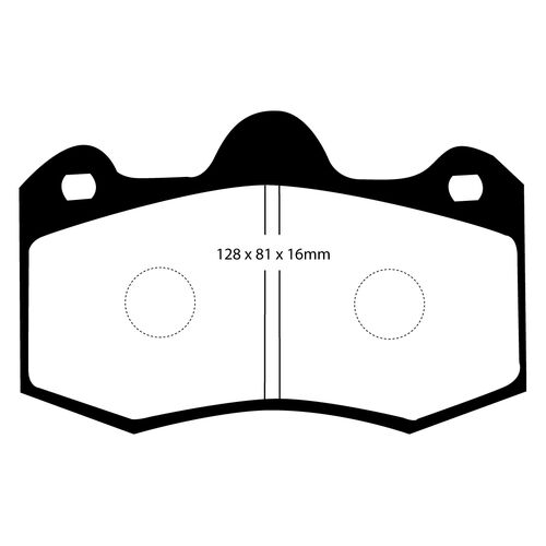 EBC Bluestuff передние тормозные колодки Lotus Evora/Exige/Noble M12/TVR Cerbera/Tuscan (AP Racing)