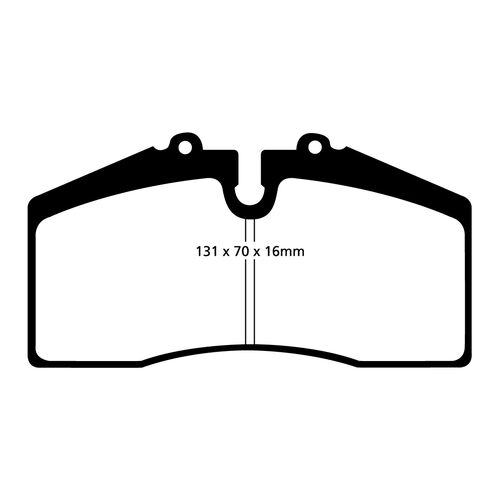 EBC Redstuff передние тормозные колодки DP31014C