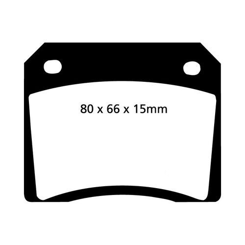 EBC Redstuff задние колодки DP3101C