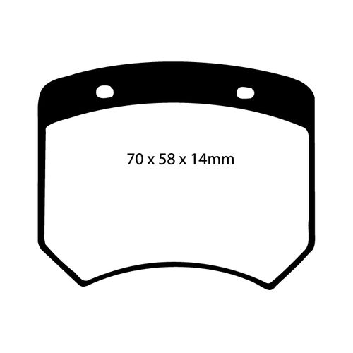 EBC Redstuff задние колодки DP3102C