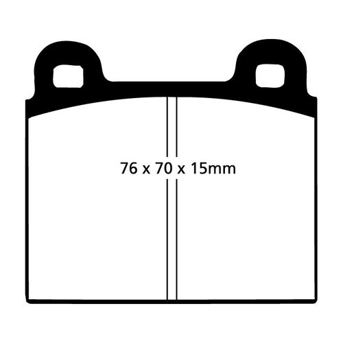 EBC Redstuff передние тормозные колодки DP3103C