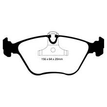 EBC Redstuff передние тормозные колодки для BMW 3 (E46)/5 (E39) (под 296/325мм диск)