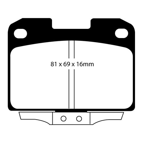 EBC Redstuff задние колодки DP31098C
