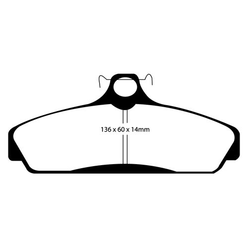 EBC Redstuff передние тормозные колодки DP31152C
