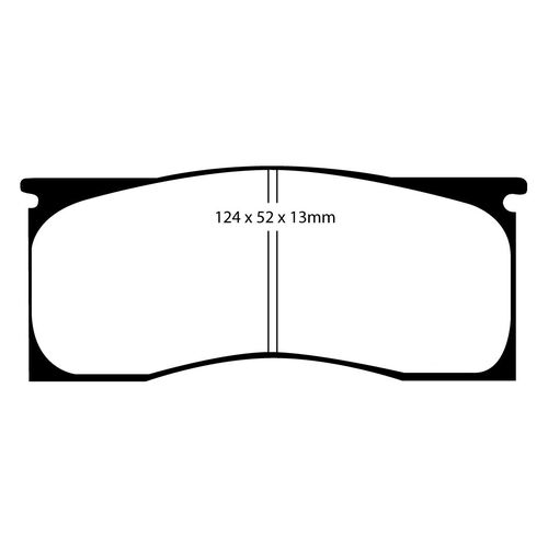 EBC Redstuff передние тормозные колодки DP31157C