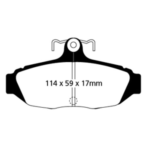 EBC Redstuff задние колодки DP31172C