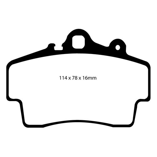 EBC Redstuff передние тормозные колодки для Porsche Cayman / Boxster (1997-2009) EBC Redstuff передние тормозные колодки для Porsche Cayman / Boxster (1997-2009)