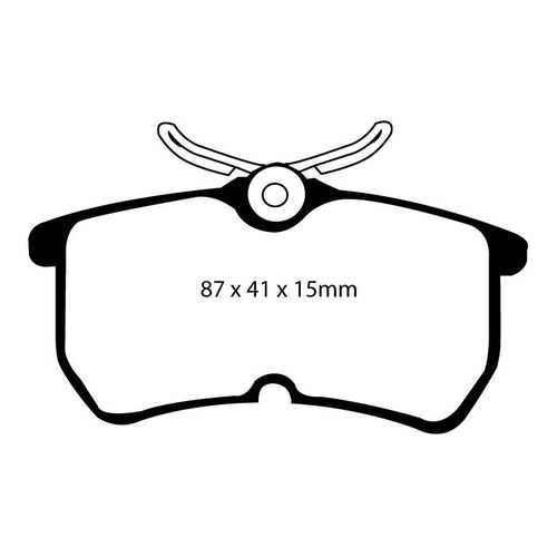 EBC Redstuff задние колодки DP31218C