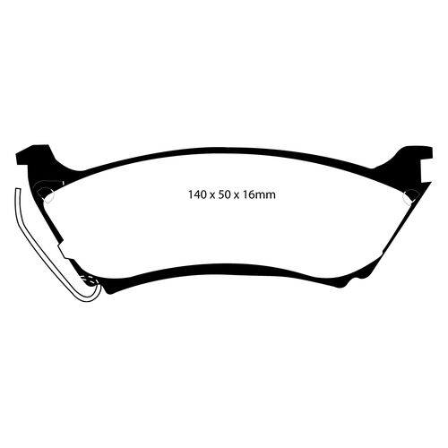 EBC Redstuff задние колодки DP31233C