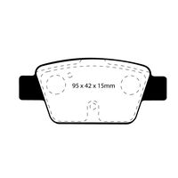 EBC Redstuff задние колодки DP31381C
