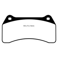 EBC Redstuff передние тормозные колодки DP31462C