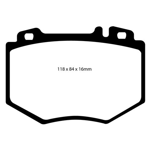 EBC Redstuff передние тормозные колодки DP31487C