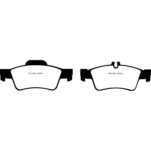 EBC Redstuff задние колодки DP31491C