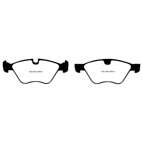 EBC Redstuff передние тормозные колодки DP31493C