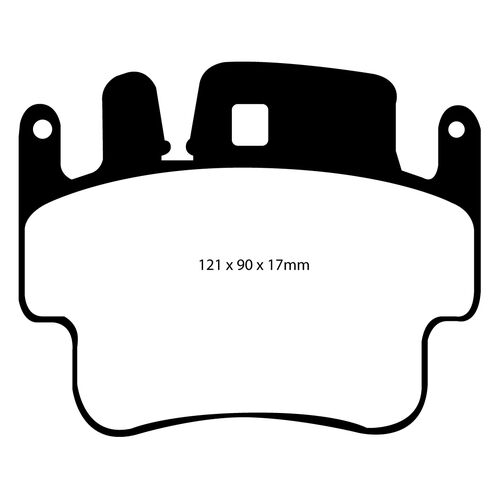 EBC Redstuff задние тормозные колодки для Porsche 911 (996) Turbo/S/GT2/GT3/передние тормозные колодки для Porsche 911 Carrera (996/997.1)/Cayman/Boxster (987/986) (под 318/330мм диск)