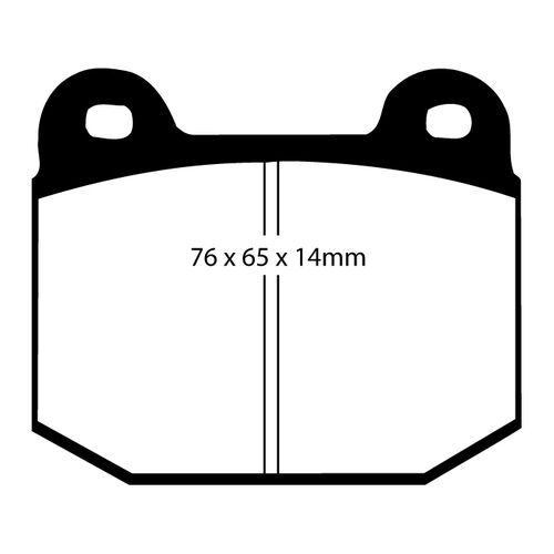 EBC Redstuff задние колодки DP31538C