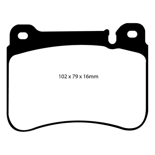 EBC Redstuff передние тормозные колодки DP31590C