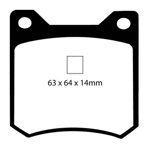 EBC Redstuff задние колодки DP3162C
