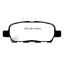 EBC Yellowstuff задние тормозные колодки для Nissan X-trail (01-07)/350z/Skyline v35/Stagea/Murano (z50)/Fx35/Fx45