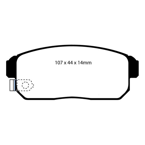 EBC Redstuff задние колодки DP31691C