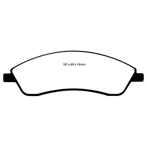 EBC Redstuff передние тормозные колодки DP31692C
