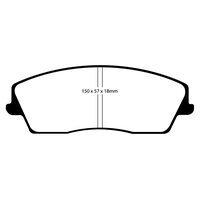 EBC Redstuff передние тормозные колодки DP31723C