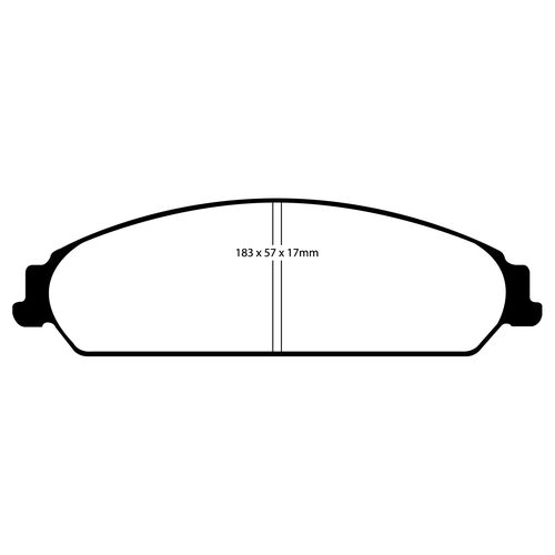 EBC Redstuff передние тормозные колодки DP31724C EBC Redstuff передние тормозные колодки DP31724C
