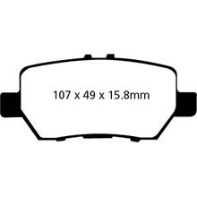 EBC Redstuff задние тормозные колодки для Honda Legend (04-08) (под 304мм диск)