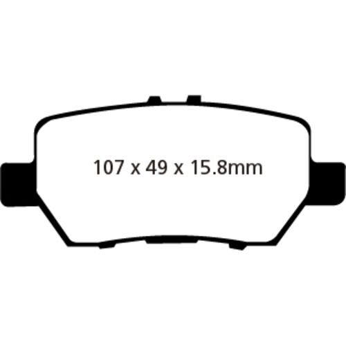 EBC Redstuff задние тормозные колодки для Honda Legend (04-08) (под 304мм диск) EBC Redstuff задние тормозные колодки для Honda Legend (04-08) (под 304мм диск)