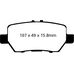 EBC Redstuff задние тормозные колодки для Honda Legend (04-08) (под 304мм диск) EBC Redstuff задние тормозные колодки для Honda Legend (04-08) (под 304мм диск)