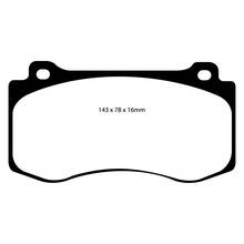 EBC Redstuff передние тормозные колодки Jeep Grand Cherokee SRT8 (wk1)/Dodge Charger SRT8/Challenger SRT8 6.1/6.4L (06-15)