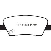EBC Redstuff задние тормозные колодки Hyundai Equus/Genesis/Santa-Fe/ Kia Sorento