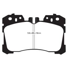 EBC Redstuff передние тормозные колодки для Lexus LS460/LS500/LS600 (2006+) (под 335/357мм диск)