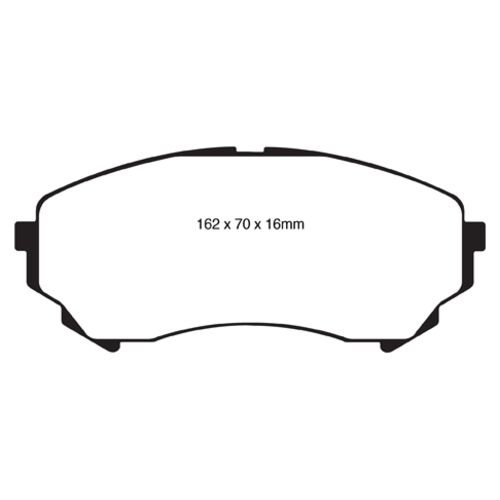 EBC Redstuff передние тормозные колодки DP31828C