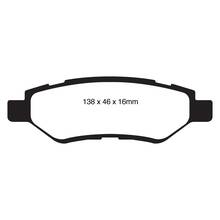 EBC Redstuff задние тормозные колодки для Chevrolet Camaro (5th gen)/Saab 9-4x/Cadillac CTS/SRX 3.0/3.6L