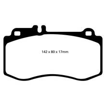 EBC Redstuff передние тормозные колодки для Mercedes E350/E400/E500/CLS350/CLS400 (w212/w218)