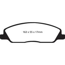 EBC Greenstuff передние тормозные колодки для Ford Mustang (mk5) 3.7/4.0L (под 293/316мм диск)