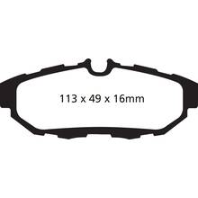 EBC Greenstuff задние тормозные колодки для Ford Mustang (mk5) 3.7/4.0/4.6/5.0L (под 300мм диск)