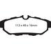 EBC Redstuff задние тормозные колодки для Ford Mustang (mk5) 3.7/4.0/4.6/5.0L (под 300мм диск) EBC Redstuff задние тормозные колодки для Ford Mustang (mk5) 3.7/4.0/4.6/5.0L (под 300мм диск)