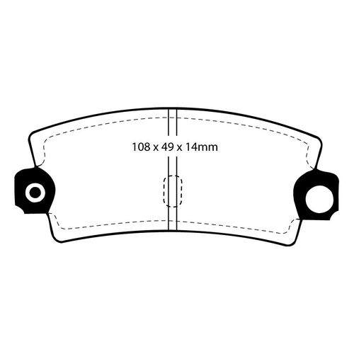 EBC Redstuff задние колодки DP3189C