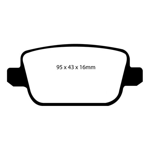 EBC Redstuff задние колодки DP31933C