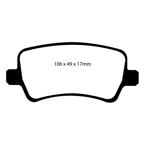 EBC Redstuff задние колодки DP31934C