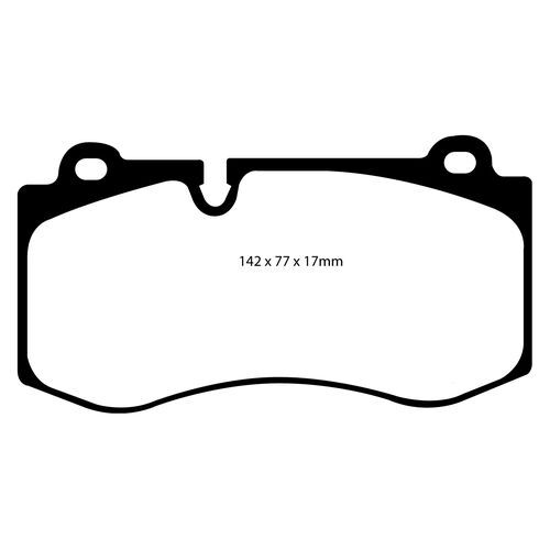 EBC Redstuff передние тормозные колодки для Mercedes CL500/CLS500/E500/S280-500/SL300-500 (c216/w219/w211/w221/r230)
