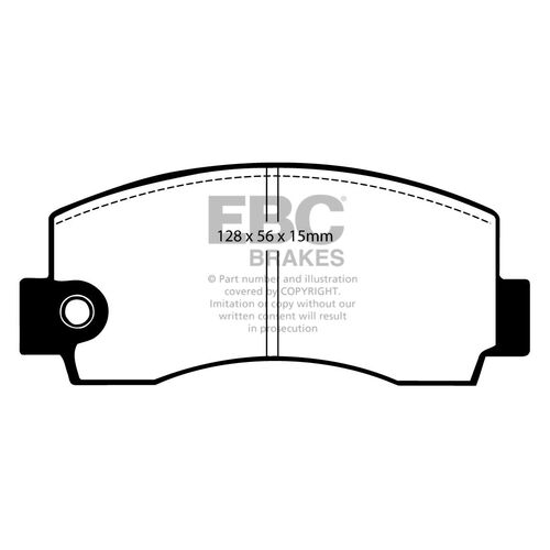 EBC Ultimax передние тормозные колодки DP320 EBC Ultimax передние тормозные колодки DP320
