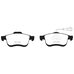 EBC Redstuff передние тормозные колодки DP32010C